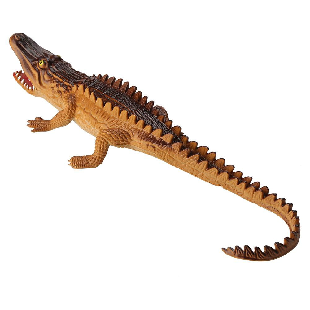 Plastic Simulation Model of Nile Crocodile Sarcosuchus Mini Fake Animals for kid 