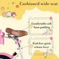 thumbnail image 4 of RULLY 14 Inch Girls Bike with Basket Bike Streamers Toddler Cycle Bikes, White, 4 of 6
