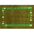 thumbnail image 1 of Ahgly Company Indoor Rectangle Abstract Green Contemporary Area Rugs, 7' x 9', 1 of 1
