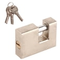 thumbnail image 4 of Candado Horizontal de 2 uds, candado de seguridad Rectangular antirrobo impermeable a prueba de corte con 6 llaves para cajón de puerta, 4 of 5
