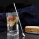 thumbnail image 3 of Cucharadita de mango largo, 12 piezas, 14,5 cm, cucharas cuadradas para mezclar y revolver de acero inoxidable para cóctel, helado, batido, bebida fría, café, 3 of 6