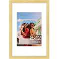 thumbnail image 1 of Vittanly 8x12 Picture Frame, Premium Material with Shatter Resistant Plexiglass, Display Pictures 6x8 with Mat or 8x12 without Mat, Photo Frame for Wall or Table Top Display, Gold, 1 Pack, 1 of 6
