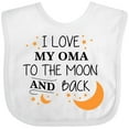 thumbnail image 3 of Inktastic I Love My Oma to the Moon and Back Boys or Girls Baby Bib, 3 of 4
