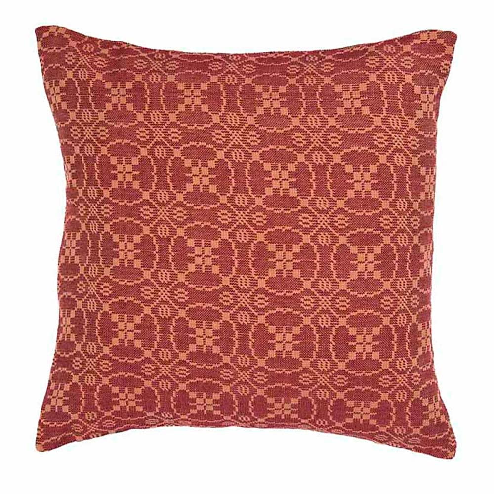Marshfield Jacquard Pillow Cover Red or Black