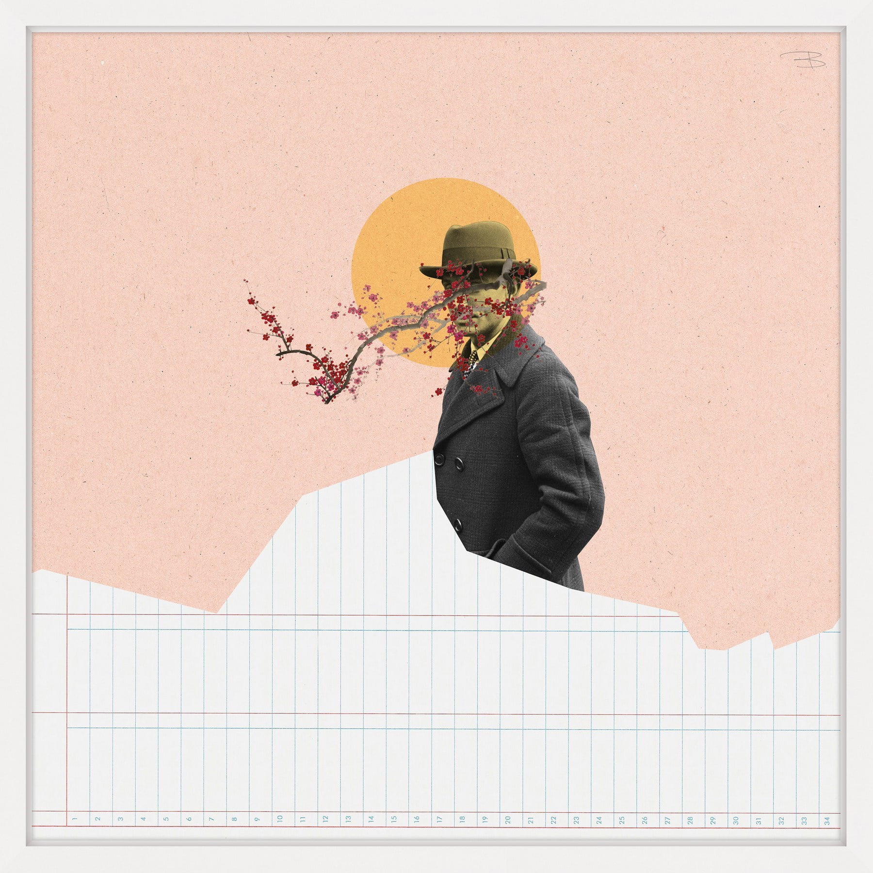 Marmont Hill "Hombre Sol Rosa" by Bengoa Vazquez Framed Painting Print
