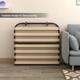 thumbnail image 6 of Costway Folding Bed w/Memory Foam Mattress Metal Guest Sleeper Wood Slats Made in Italy, 6 of 10