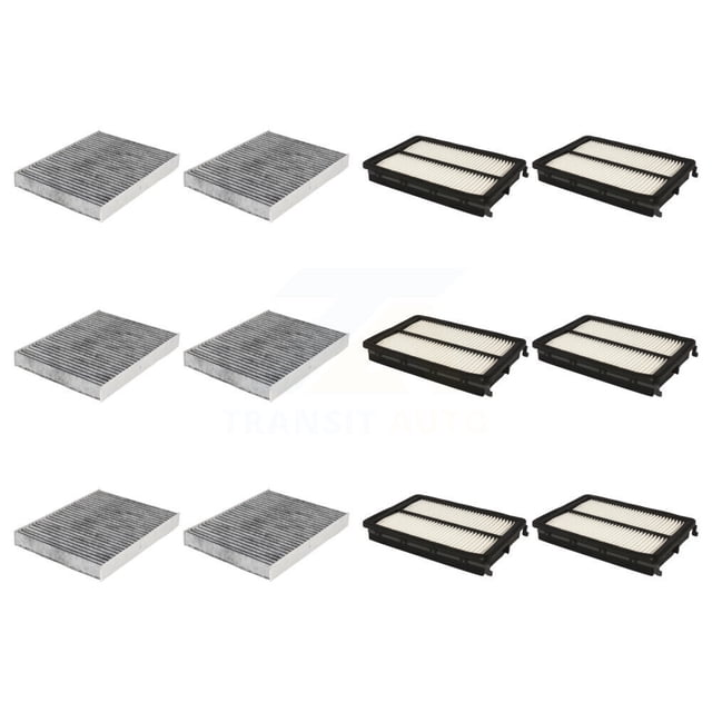 PUR 6x Air + 6x Cabin Filter (12 Total) Kit for Car 2016-2020 Kia Sorento Carbon OE Part Number 97134C6900 or Regular KFL-102625