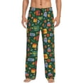 thumbnail image 2 of Goofa Christmas Gift Printed Soft Pajama Pants for Men, Wide Leg Comfy Casual Lounge Yoga Pants-Large, 2 of 9