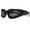 Black, variant on Large Shield Sunglasses Spikes Fashionable Eyewears Halloweens Punk Glasses