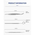 thumbnail image 3 of 3/1pcs Instrument Dentist Kit Tooth Cleaning Tools Mouth Mirror Probe Hook Pick Tweezer Set, 3 of 5