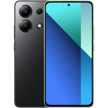 Xiaomi Redmi Note 13 4G GSM Unlocked (T-Mobile Mint Tello & Global) 6.67" Display, 108MP Triple (256GB + 8GB Black Global ROM)
