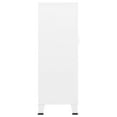 thumbnail image 2 of vidaXL Industrial Storage Chest White Metal, 2 of 5
