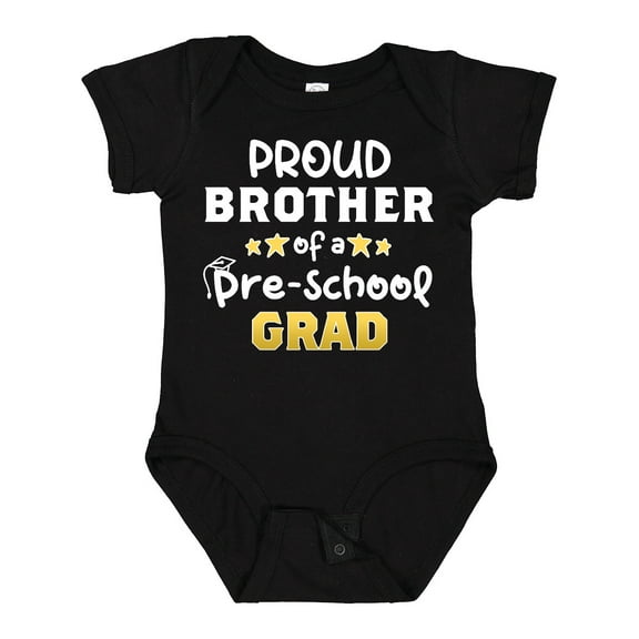 Inktastic Proud Brother of a Pre-school Grad Boys Baby Bodysuit