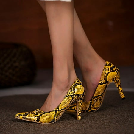 

Women’s Pointed Toe 9.5cm Zebra Print Stilettos Heels 9.5cm Classic Office Daily Dress Shoes