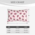 thumbnail image 3 of Fotbe Hand Drawn Strawberry Pillow Cases - Envelope Closure - Luxury, Extra Soft, Cooling Pillow Covers - Wrinkle, Fade, Stain Resistant-14"x20", 3 of 8