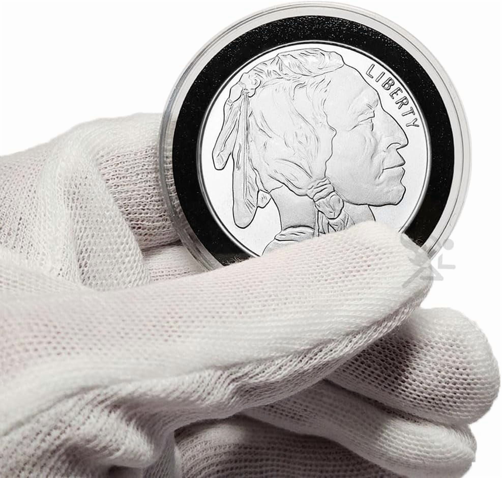 OnFireGuy 100-Pack 39mm Black Ring Coin Holders for Silver Rounds | Protective Coin Cases for 1oz Silver and Copper Rounds