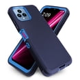 thumbnail image 2 of For T-Mobile Revvl 6 5G Heavy Duty Protection Holster Belt Clip Case Cover With Built in Screen - Navy, 2 of 5