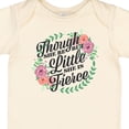 thumbnail image 4 of Inktastic Though She Be but Little She is Fierce with Flower Circle Illustration Girls Baby Bodysuit, 4 of 5