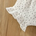thumbnail image 5 of Summer Baby Girls Casual Letter Print Short Sleeve T-shirt Tops Ruffle Shorts Outfits Set,6-24 Months, 5 of 9