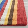 thumbnail image 3 of Safavieh Himalaya Sorrel Striped Wool Area Rug, Red/Multi, 4' x 4' Square, 3 of 7