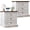 White-Set of 2, variant on Farmhouse Nightstand Set of 2, Side Table with Wireless Charging Station, Wood Rustic End Table with Roman Column & Metal Handle for Bedroom, White