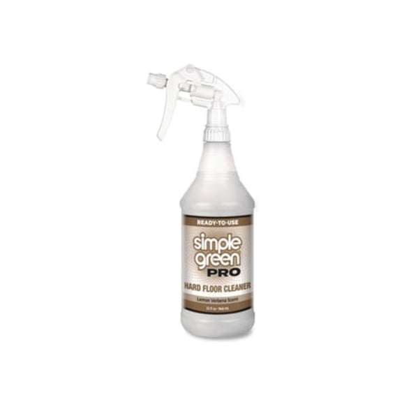 Simple Green SMP0505032 32 oz Pro Hard Lemon Verbena Scent Floor Cleaner Spray Bottle - Set of 12