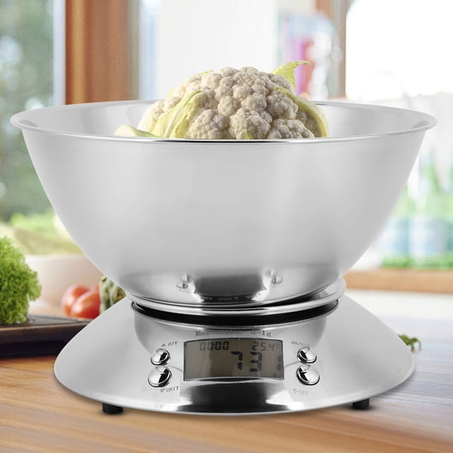Growcolor Electronic Digital Stainless Steel Kitchen Scale Food Weighing Scale