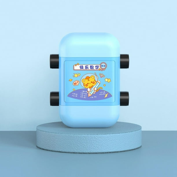 Sello de enseñanza digital de rodillos, diseño rotacional, suministros para maestros de tareas, ejercicios y resta, sello aritmético para Azul perfecl Sello digital de rodillos