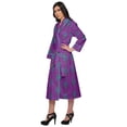 thumbnail image 2 of Moomaya Printed Robe For Girls Cotton Bathrobes For Women Wrap Dressing Gown, 2 of 6