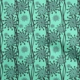 thumbnail image 1 of oneOone Cotton Silk Dusty Teal Green Fabric Floral Silhouette Fabric For Sewing Printed Craft Fabric By The Yard 42 Inch Wide, 1 of 4