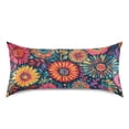 thumbnail image 3 of Dailycode Satin Pillow Case Queen Silk Pillow Cover for Hair and Skin Envelope Closure Vibrant and Colorful Flowers 20"x30", 3 of 9
