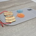 The Beadsmith Sticky Bead Mat - 5.5 x 3.25 inches, Small Size, Grey Color, Anti-Slip Pad, Rinse and Reuse Technology, Ideal for Diamond Painting, Jewelry making, Beads Sorting