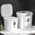 thumbnail image 1 of DEELLEEO Rice Buckets Airtight Rice Dispenser ，Cover Rice Bucket for Cereal Grain Flour Rices Beans Pet Food CountertopLarge Rice Storage Container with Lid Proof Household Cereal on Cl, 1 of 9