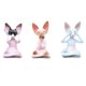 thumbnail image 1 of Estatua de gato sin pelo, figurita de gato meditando, artesanía, adorno de mesa, escultura de Animal de resina para sala de estar y balcón, 3 uds., 1 of 9