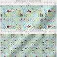 thumbnail image 2 of Soimoi Green Cotton Poplin Fabric Bottle & Wine Glass Bar Printed Fabric 1 Yard 42 Inch Wide, 2 of 7