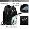 thumbnail image 4 of Balery White Bunny Bottom And Easter Eggs Mochila con carga USB para hombre y mujer - Mochila impermeable y antirrobo para portátil con puerto USB para viajes, trabajo, estudios y universidad, 4 of 7