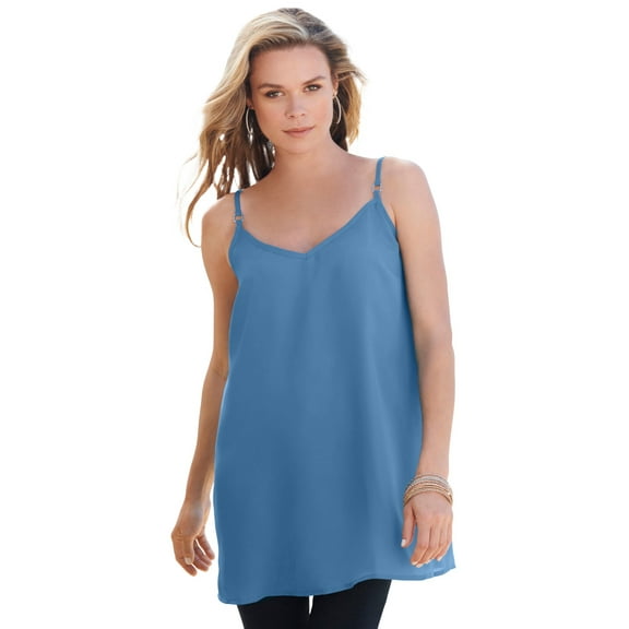 Roaman's Women's Plus Size V Neck Cami