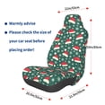 thumbnail image 3 of Fotbe Santa Hat Joy Green Festive Funda para Asiento de Auto con Estampado – Impermeable y Antisudor – Ajuste Universal, Lavable a Máquina, Antideslizante (1 Pieza), 3 of 5
