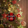 thumbnail image 3 of Agiferg 1PC Christmas Ornament Paperboard Christmas Tree Pendant Crafts With Rope, 3 of 5