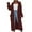 Coffee, variant on POIUYTR Long Cardigan Sweaters for Women Open Front Long Sleeve Chunky Cable Knit Maxi Duster Cardigans with Pockets Fashion Fall Winter Coat