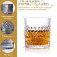 thumbnail image 4 of OPUEW Juego de 4 Vasos para Whisky, con 4 Vasos de Cristal para Whiskey 330ml y Caja de Regalo de Lujo, para Cognac, Vodka, Bourbon y M&aacute;s, Ideal Regalos para Hombre, Papa, Novio, Marido, 4 of 7