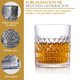 thumbnail image 4 of OPUEW Juego de 4 Vasos para Whisky, con 4 Vasos de Cristal para Whiskey 330ml y Caja de Regalo de Lujo, para Cognac, Vodka, Bourbon y M&aacute;s, Ideal Regalos para Hombre, Papa, Novio, Marido, 4 of 7