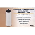 thumbnail image 3 of 10 Plastic Water Bottles Set, 23 oz. - Screw-On Lid, Grip Design - White, 3 of 8
