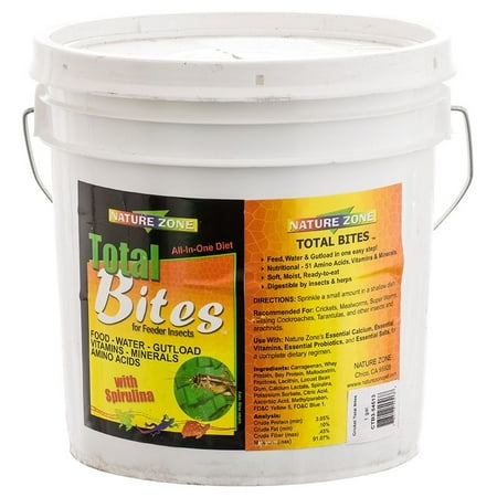 - Nature Zone Total Bites for Crickets and Feeder Insects 1 Gallon
