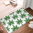 thumbnail image 2 of Weed Leaf Doormat Bedroom Modern Soft Entrance Balcony Mat Plants Green Anti-slip Floor Rug Bath Mat, 2 of 6