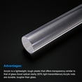 thumbnail image 4 of Uxcell Acrylic Round Rod,25mm Diameter 10inch Length,Clear,Solid Plastic PMMA Bar Stick  for DIY Crafts 3pcs, 4 of 5