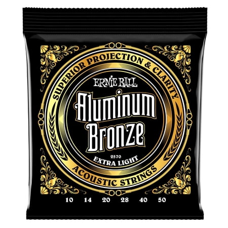 Ernie Ball Extra Light Aluminum Bronze Acoustic Guitar Strings - 10-50 Gauge