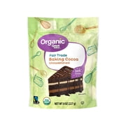 Great Value Organic Fair Trade Unsweetened Baking Cocoa, 8 oz (227g) – 100% Cocoa, Allergen-Free