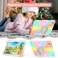 thumbnail image 4 of Elehold for iPad Pro 11 Inch 2024 Case with Kickstand Butterfly Wings Pencil Holder, Heavy Duty Hard Rugged Protective Cover Kids Girls for iPad Pro 11 (M4) 2024,Rainbow, 4 of 6