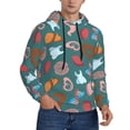 thumbnail image 2 of Cauagu cute Skull organ for Men's Pullover Hooded Sweatshirt Athletic Casual Hoodie Aautumn Hoodie Sweatshirt for Men Pullover Casual Hooded Sweatshirt-XX-Large, 2 of 7